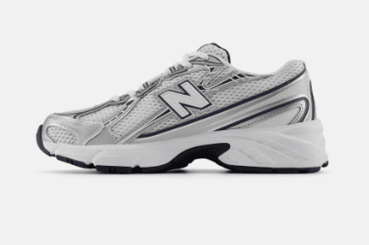 New Balance 740 White, Silver & Navy 6