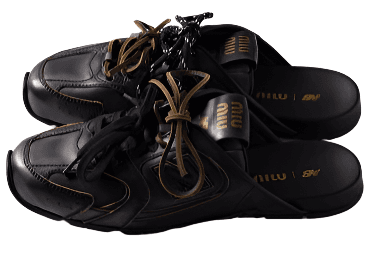 New Balance Brushed Leather Mule Dark Brown / Black 3