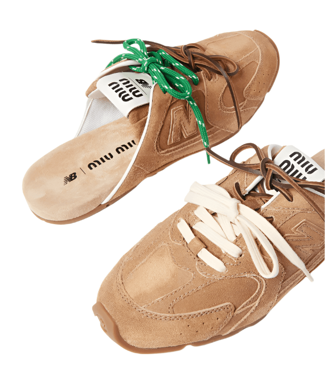 New Balance Brushed Suede Mule Tan 2