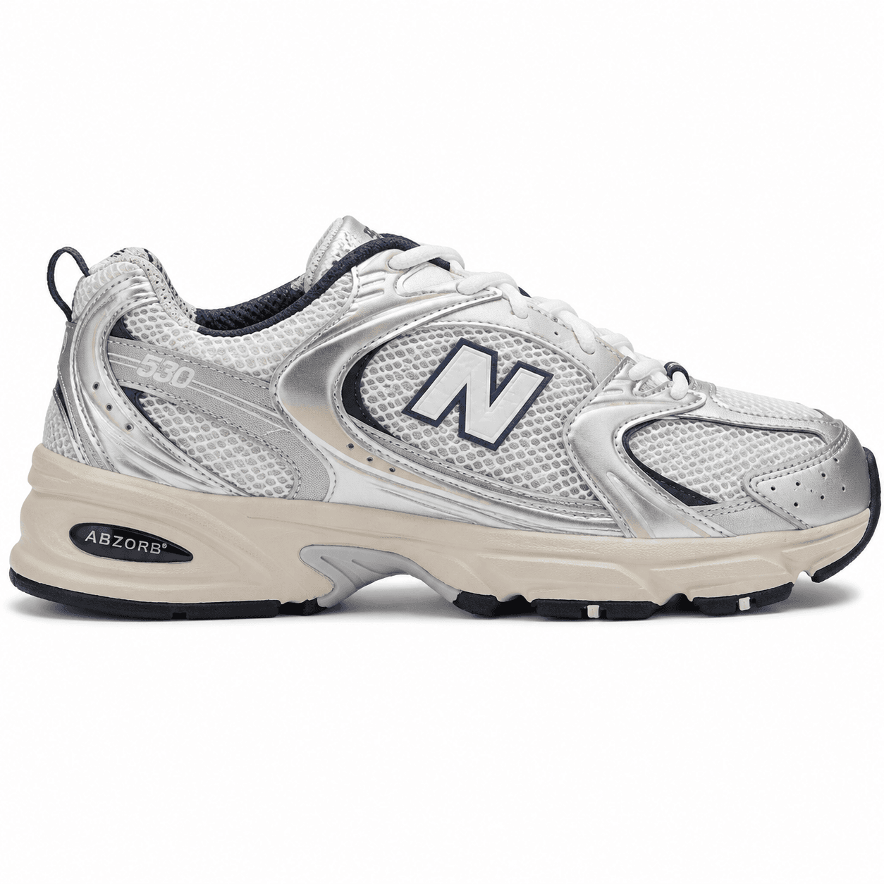 New Balance 530 White / Silver / Navy 1