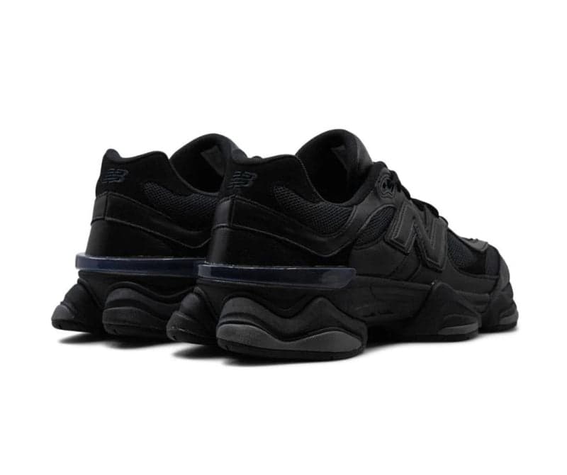 New Balance 9060 Triple Black Leather 4