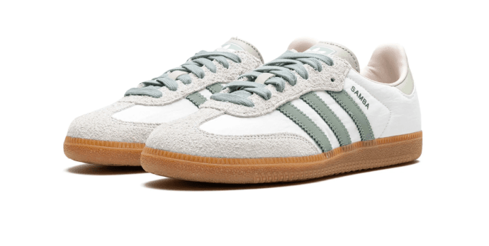 adidas Samba OG White / Sage Green 2