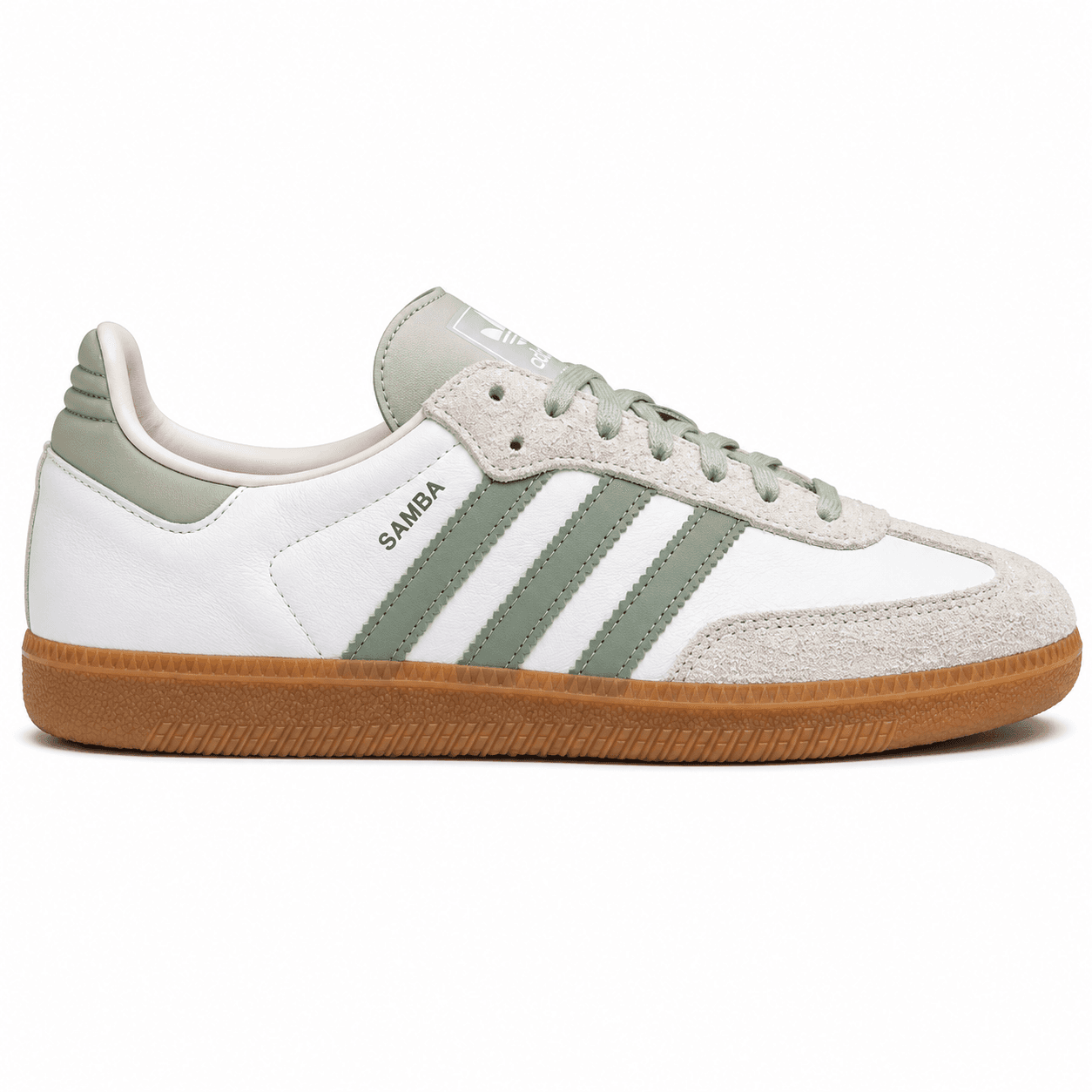 adidas Samba OG White / Sage Green 1