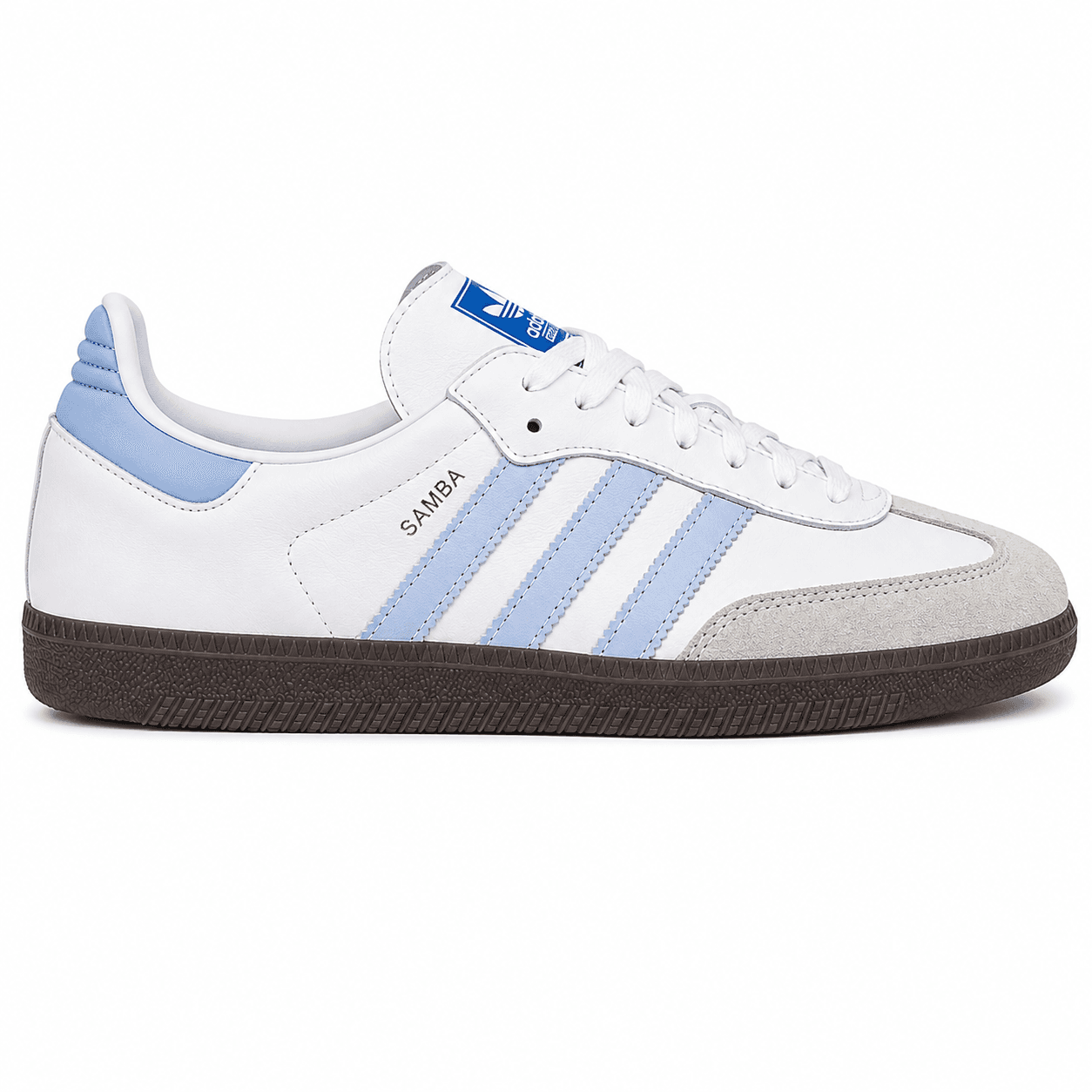 adidas Samba OG White / Light Blue 1