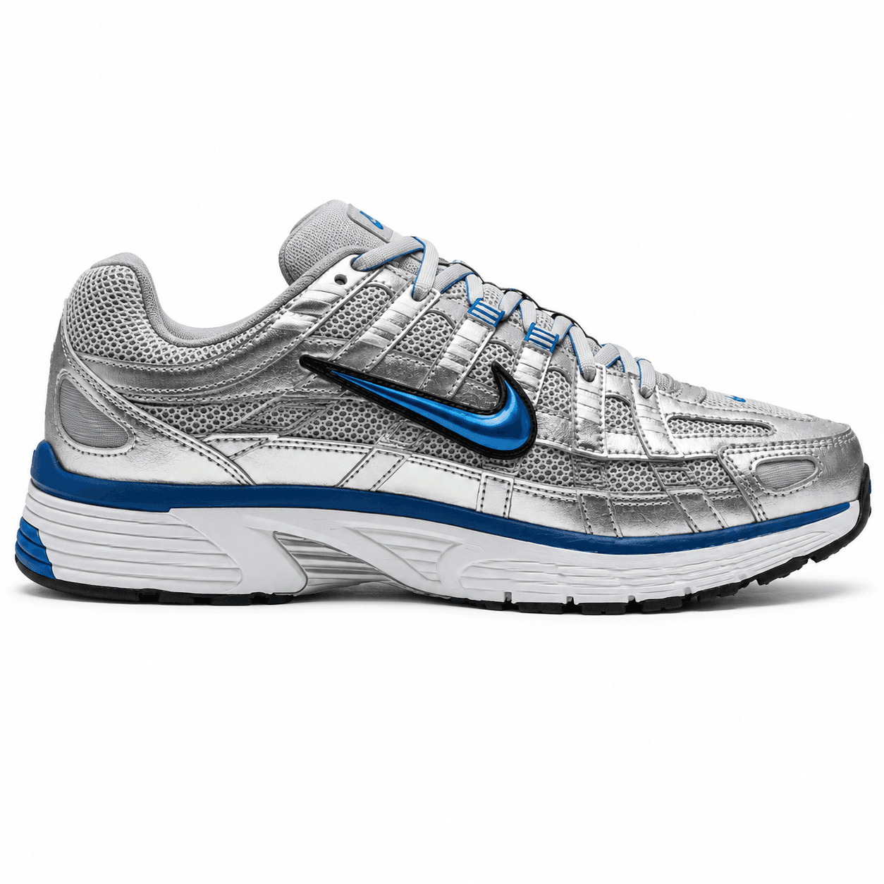 Nike P-6000 Metallic Silver Blue 1