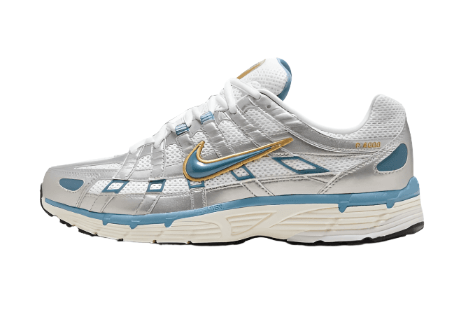 Nike P-6000 Metallic Silver Teal 2