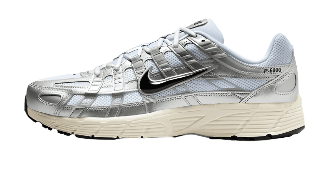 Nike P-6000 Metallic Silver Black 2