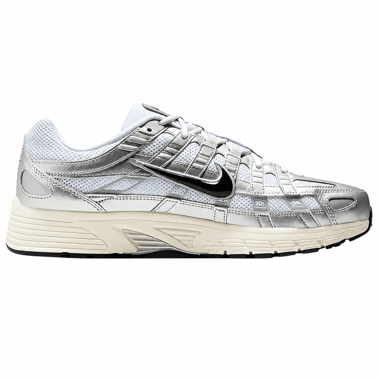 Nike P-6000 Metallic Silver Black 1