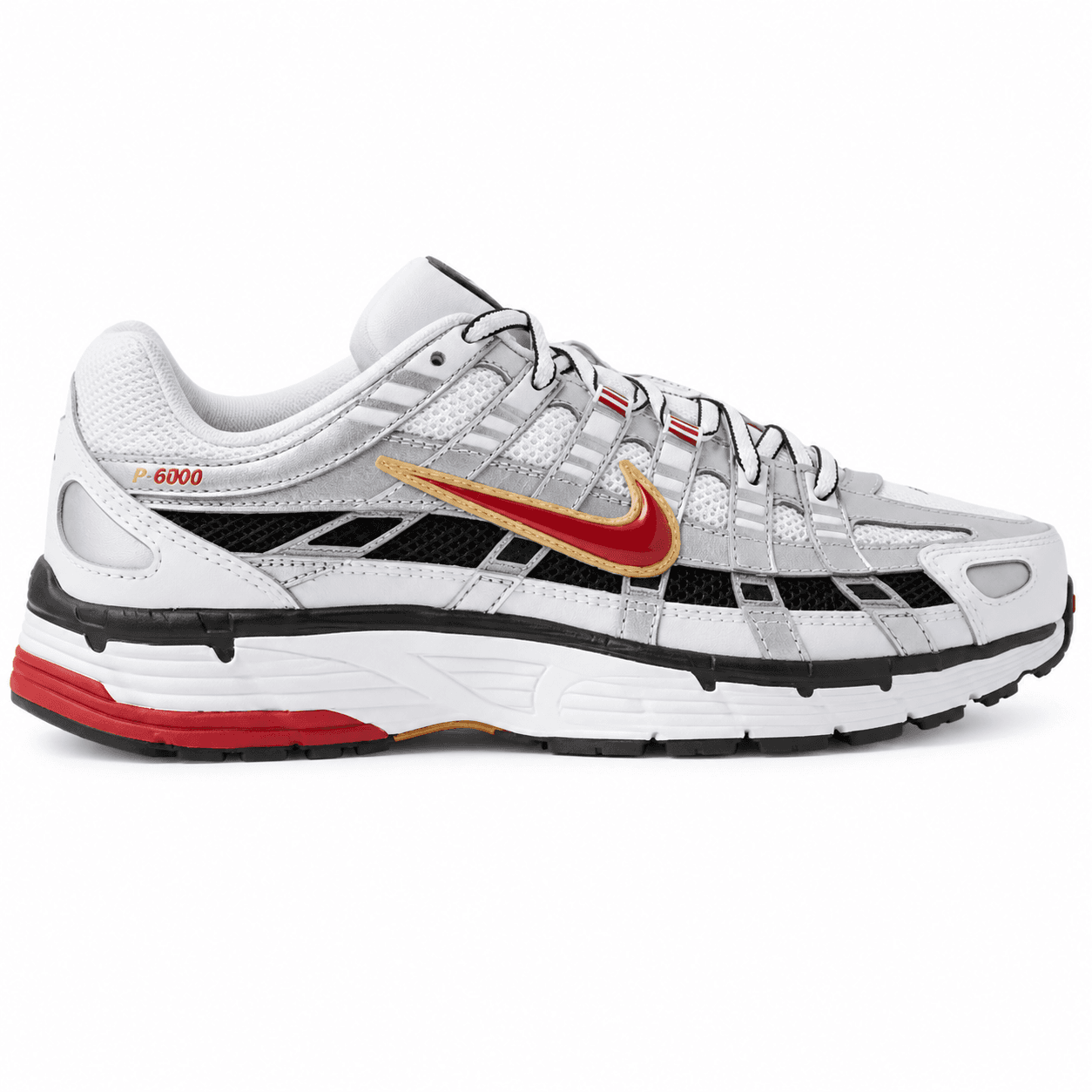 Nike P-6000 White University Red 1