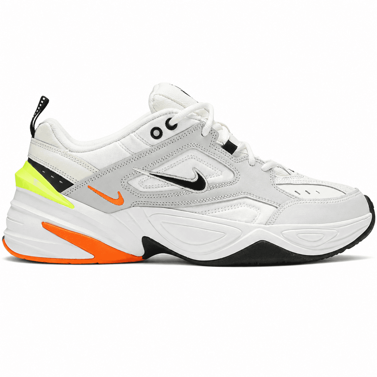 Nike M2K Tekno White Volt Orange 1