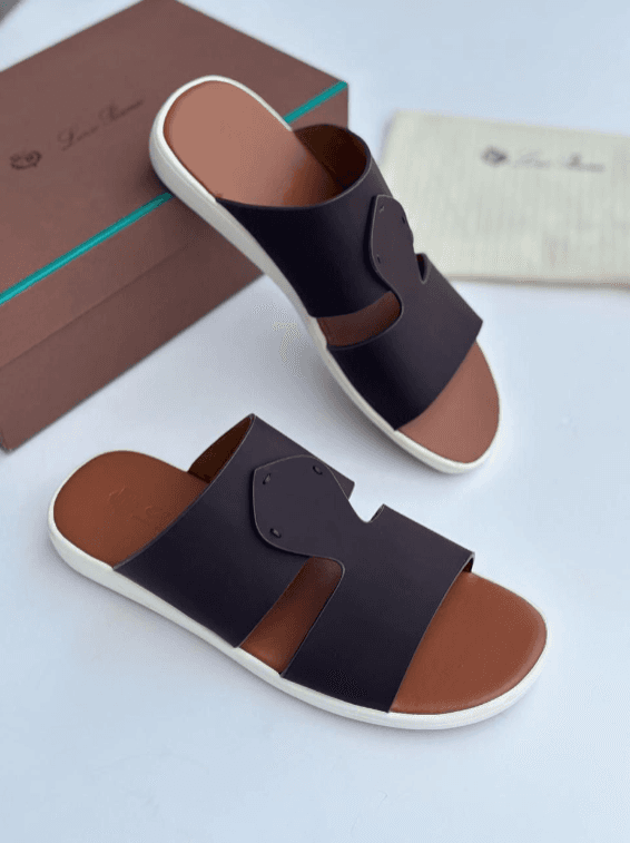 Loro Piana Cross Strap Sandal 9