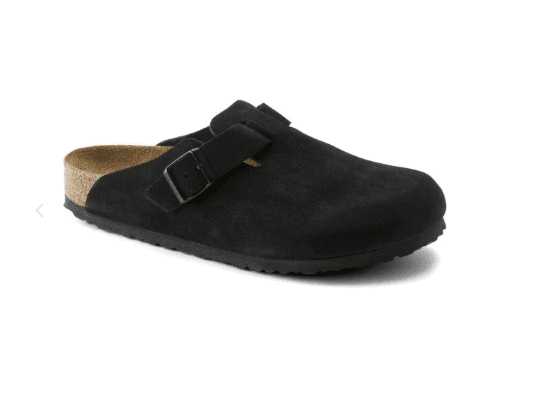 Birkenstock Boston Black Suede 2