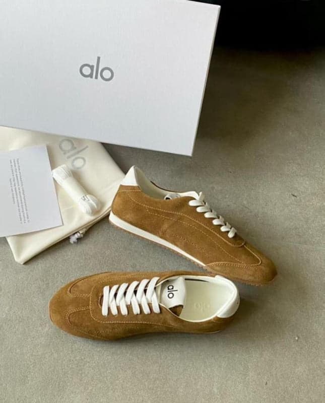 Alo Court Tan Suede